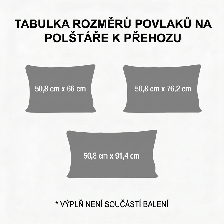 Prošívaný povlak na polštář - Zasněžená chaloupka