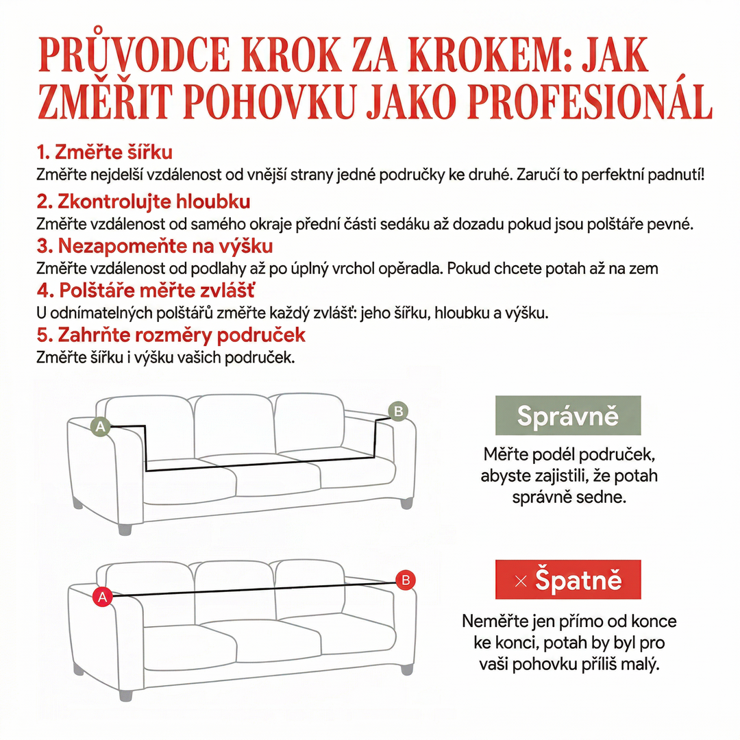 Prošívaný potah na pohovku Tichý les